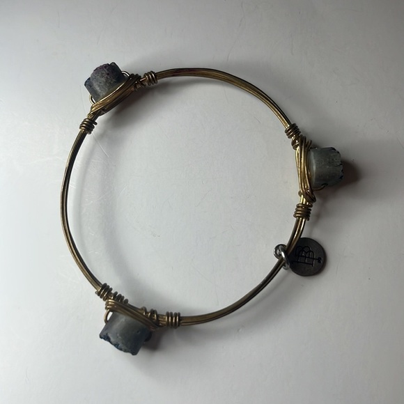 BOURBON and Bowties Blue Sparkly Bangle - Picture 3 of 9